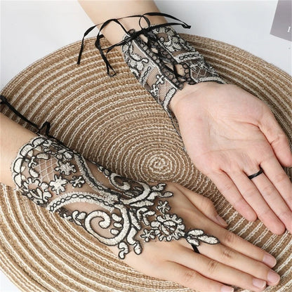 Embroidery Lace Bracelet Gloves