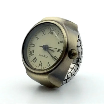 Vintage Punk Quartz Watch Rings , Infinite Steampunk