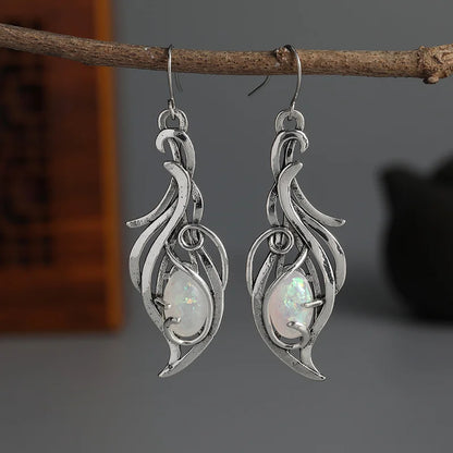 Bohemian Opal Dangle Earrings