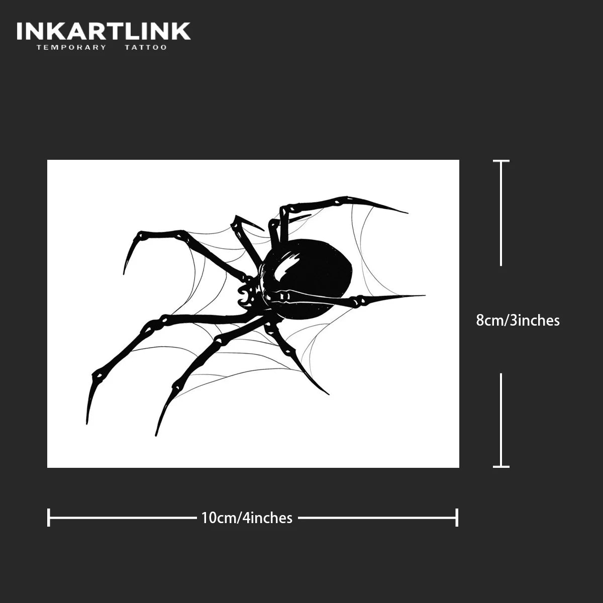 Spinne temporäre Tattoo