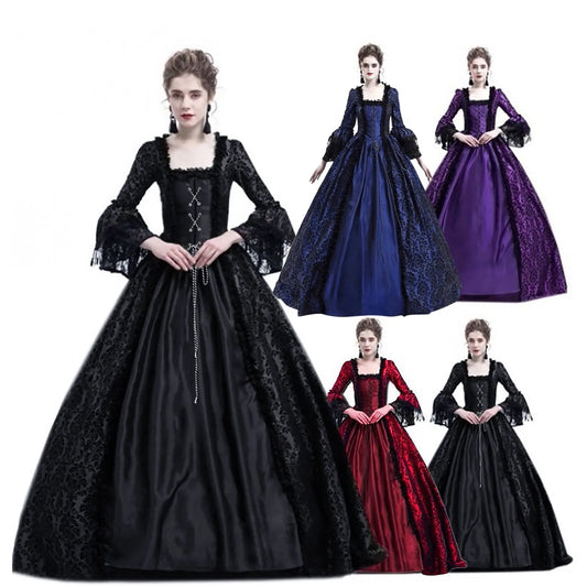 Vintage Gothic Long Sleeve Dress