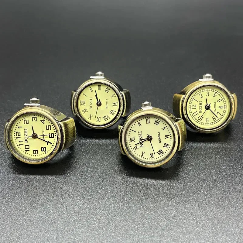 Vintage Punk Quartz Watch Rings , Infinite Steampunk