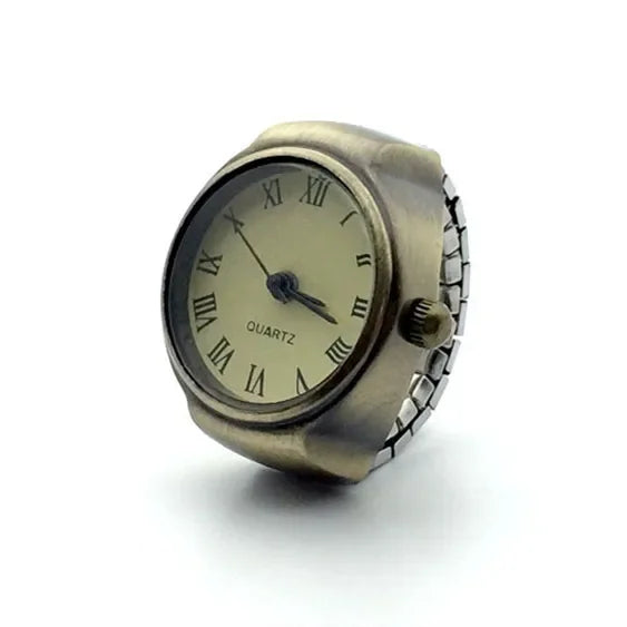 Vintage Punk Quartz Watch Rings , Infinite Steampunk