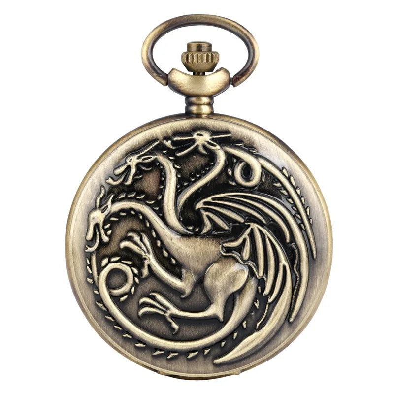 Three Headed Dragon Pocket Watch , Infinite Steampunk