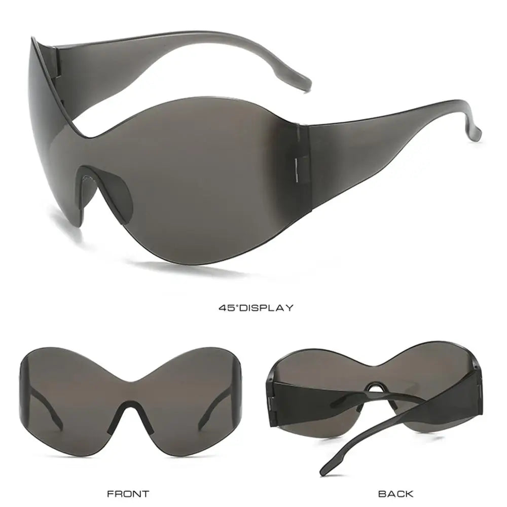 Frameless Futuristic Sunglasses , Infinite Steampunk