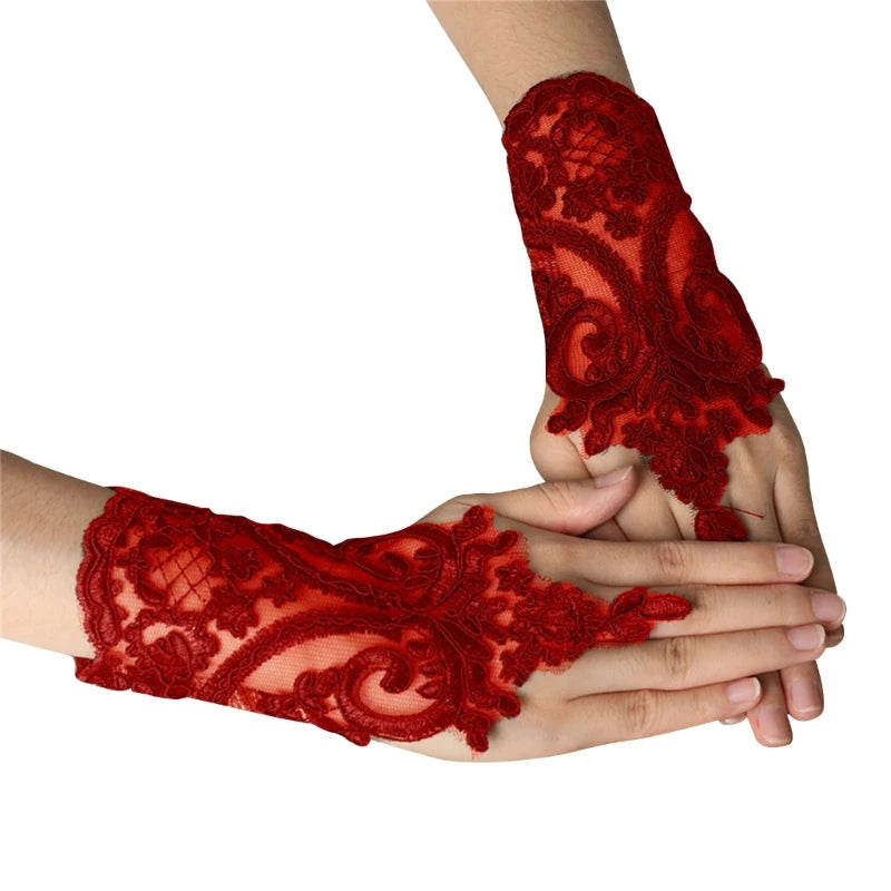 Embroidery Lace Bracelet Gloves