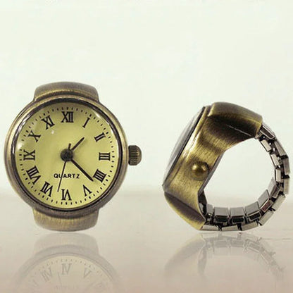 Vintage Punk Quartz Watch Rings , Infinite Steampunk