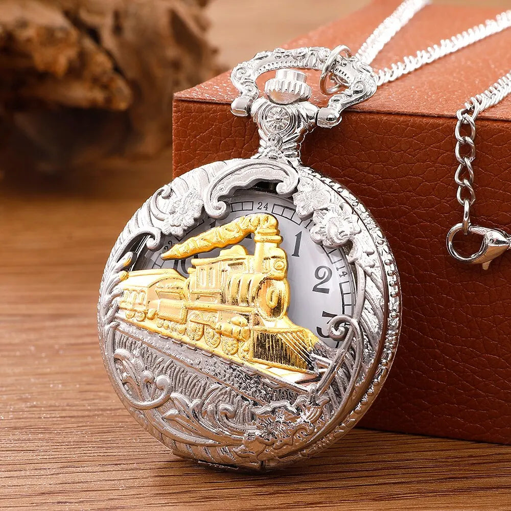 Steam Train Pocket Watch , Infinite Steampunk