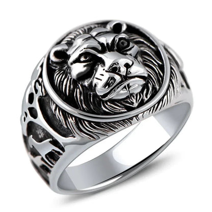 Silver Lion Ring - Infinite Steampunk