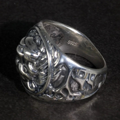 Silver Lion Ring - Infinite Steampunk