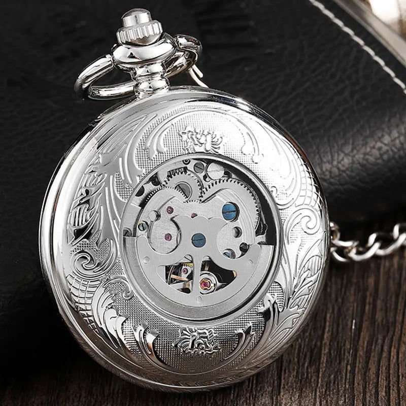 Stainless Steel Pocket Watch - Infinite Steampunk