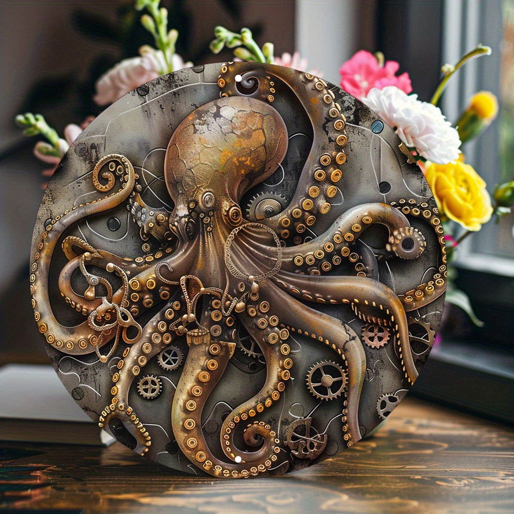 Steampunk Octopus Wall Art - Infinite Steampunk