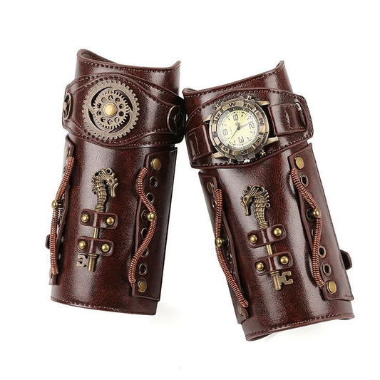 Steampunk Retro Bracers - Infinite Steampunk