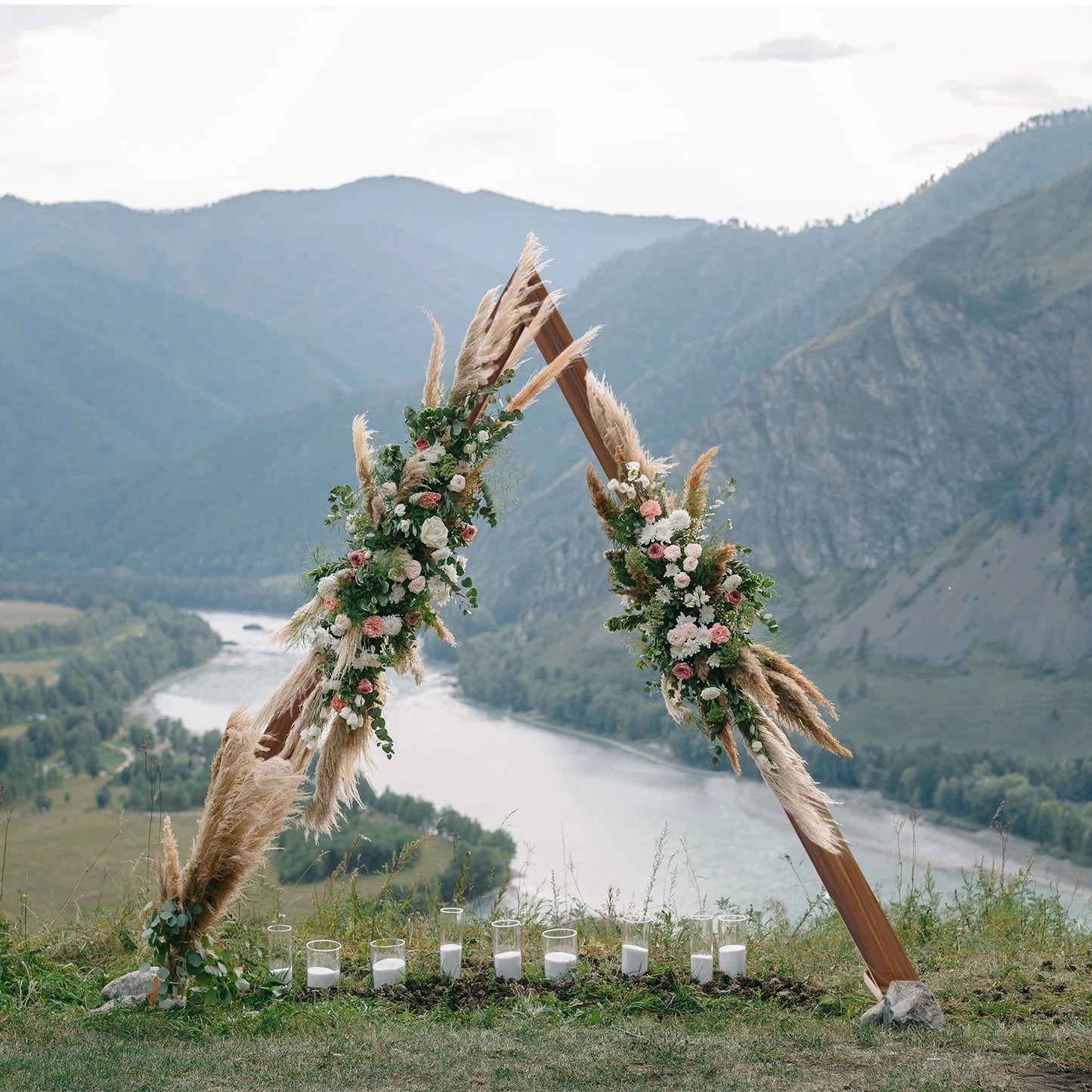 Triangle Wooden Wedding Arch - Infinite Steampunk