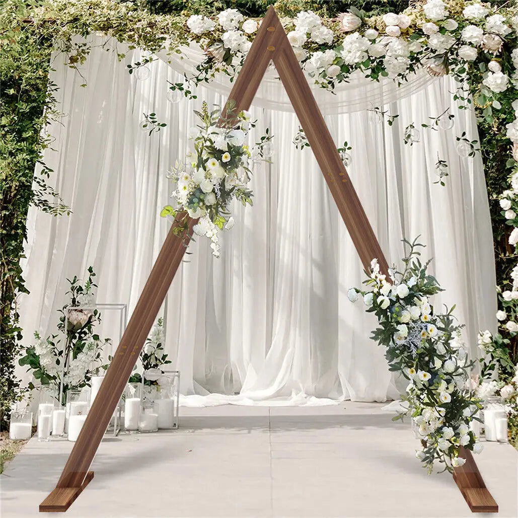 Triangle Wooden Wedding Arch - Infinite Steampunk