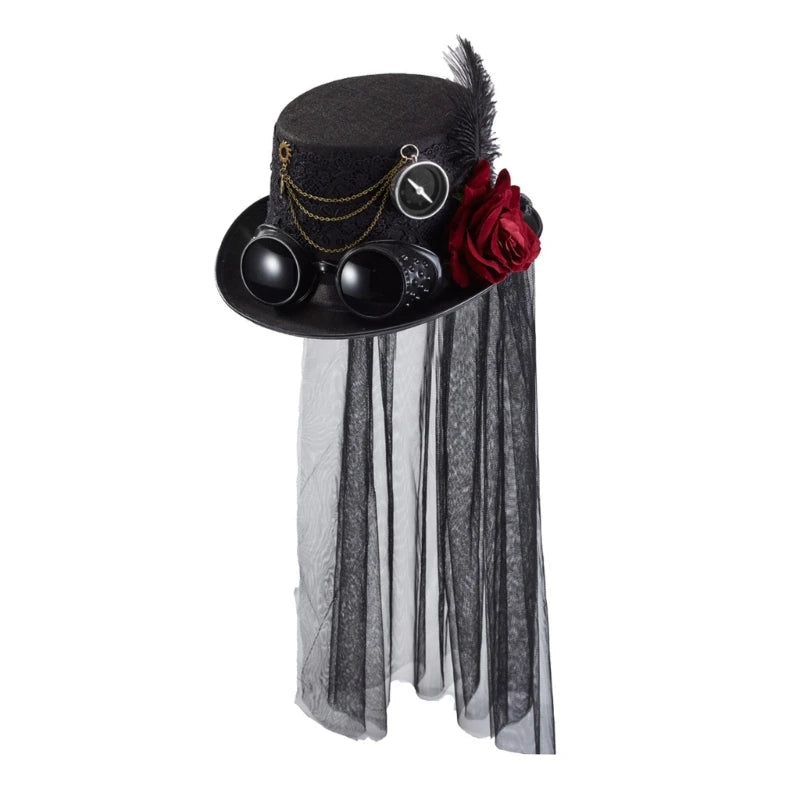 Veiled Steampunk Hat - Infinite Steampunk